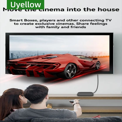 Uyellow 48Gbps Cavo compatibile HDMI 8K 60Hz 50cm 1m 2m 3m 5m Cavo 2.1 compatibile HDMI 4K 120Hz HDR Video con effetti 3D per PC HDTV