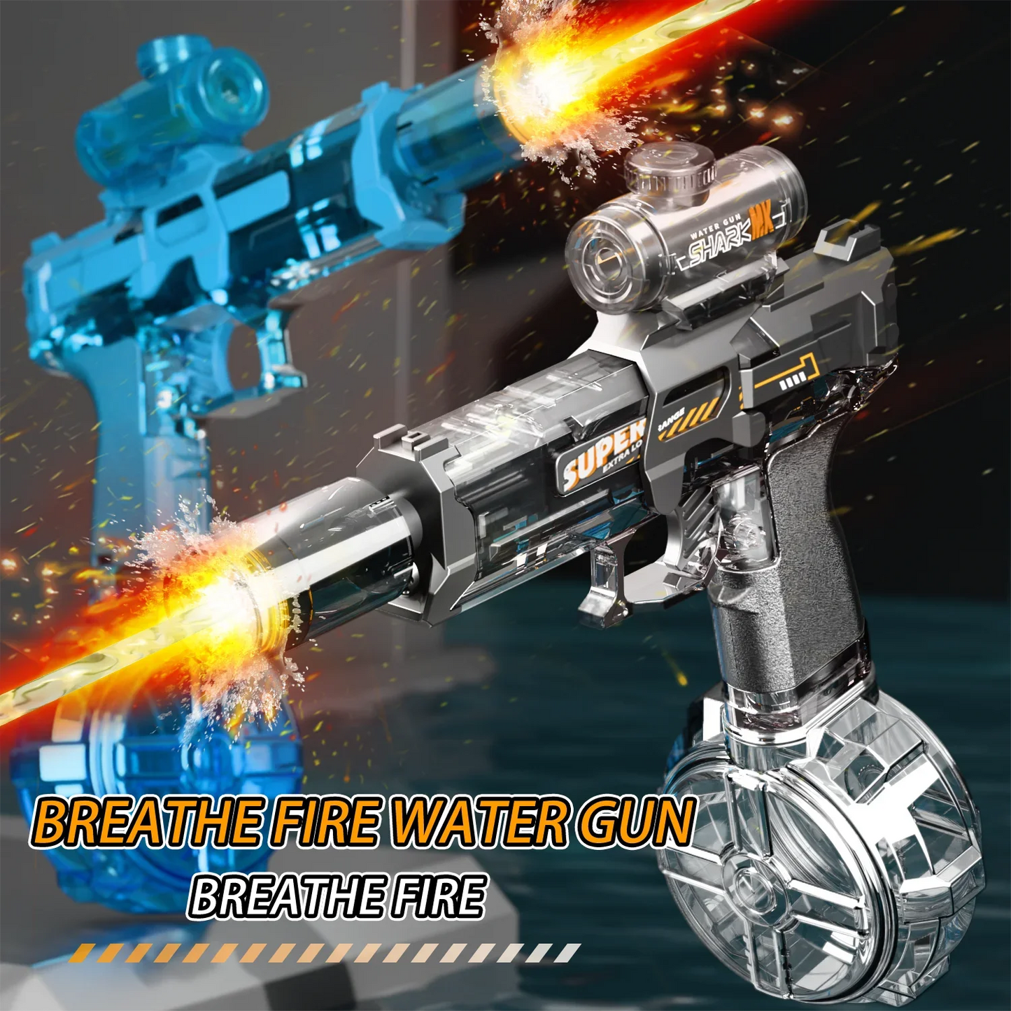 Pistola Ad Acqua Elettrica Luminosa A Lungo Raggio Per Esterni Gioco Estivo Per Adulti E Bambini