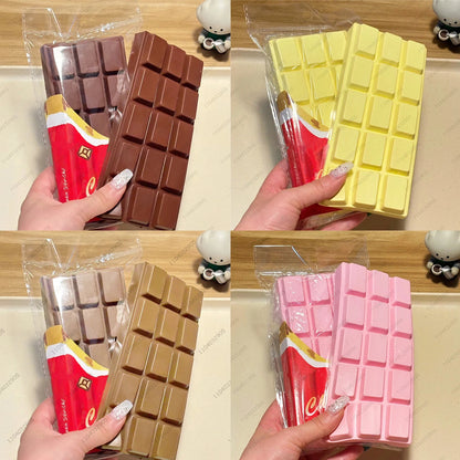 Giocattolo Squishy a lievitazione lenta con barra di cioccolato Morbido e umido Giocattoli agitati per bambini e adulti ASMR Giocattoli antistress sensoriali Regali
