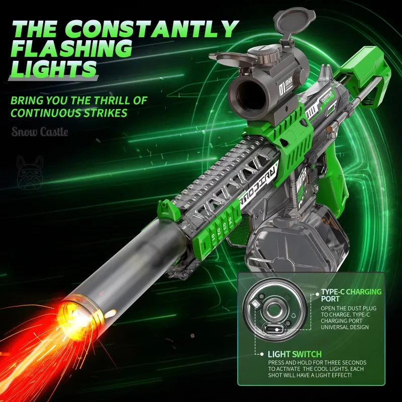 Pistola Ad Acqua Elettrica MK9 Con Luce A Induzione Giocattolo Estivo Per Bambini