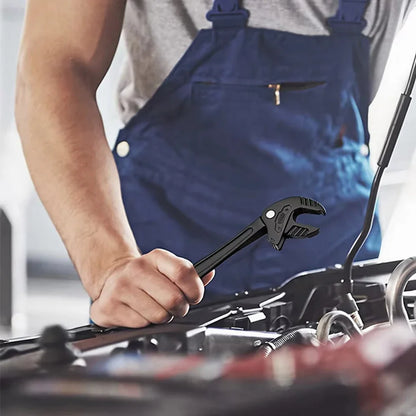 Chiave per artigli di granchio industriale per impieghi gravosi: cricchetto adattativo rapido, strumento regolabile a ganascia larga per riparazioni automobilistiche, impianti idraulici