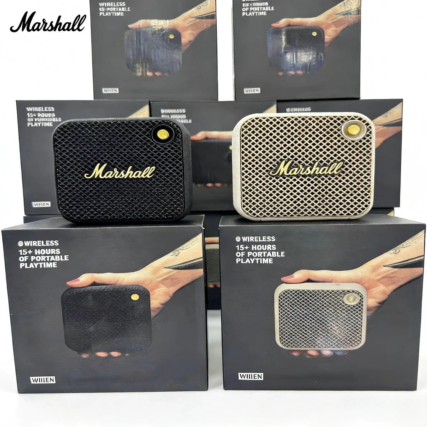 Altoparlante Bluetooth Wireless Portatile Marshall Willen Mini, Subwoofer Impermeabile per Casa e Esterni, Vendita Calda