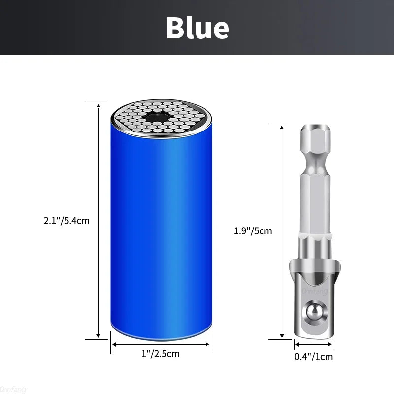 Onnfang 7-19/11-32mm chiave a cricchetto universale testa a bussola universale, chiave a bussola per uso domestico/chiave per utensili manuali