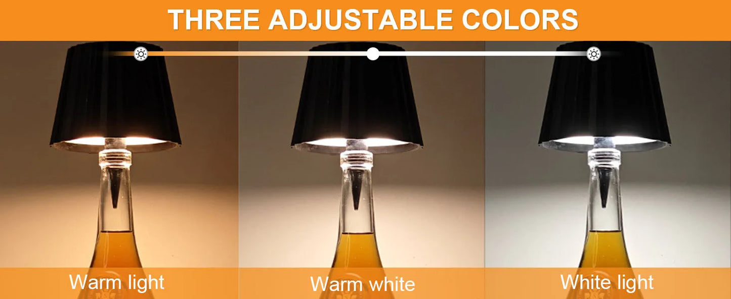 Lampada Da Tavolo Senza Fili Per Bottiglie Di Vino Led Esterno Con Controllo Touch Ideale Per Ristoranti E Bar