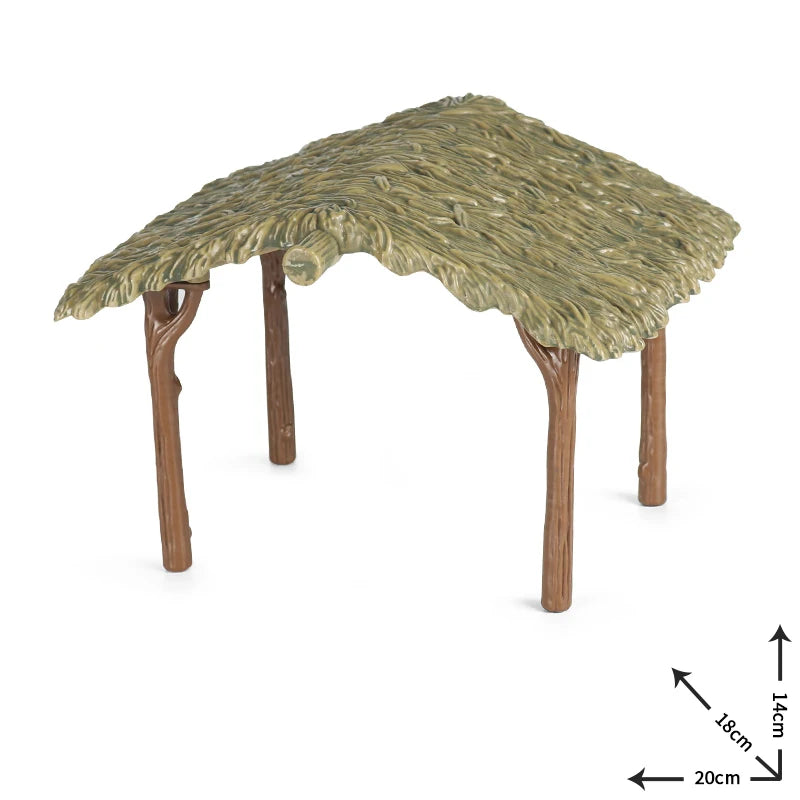 Oenux Farm House Modello Action Figures Agricoltore Moto Mucca Gallina Maiale Animali Set Figurine in miniatura PVC Simpatico giocattolo educativo per bambini