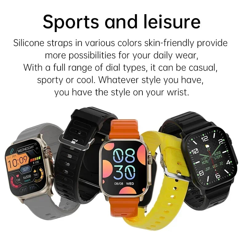 Nuovo Smartwatch 2026 Watch 10 Ultra 49mm con NFC, GPS, Chiamate Bluetooth, Musica BT, Giochi e Ricarica Wireless per Uomo e Donna