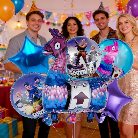 Set Di Palloncini Fortnite In Lattice E Foil Per Compleanno Bambini Decorazioni Festa