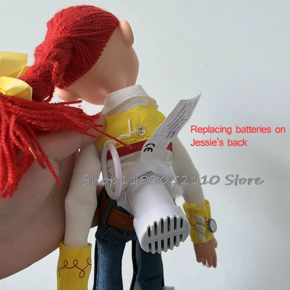 Toy Story 4 Talking Woody Jessie Action Figure Sing Soft Cute Anime Figure Decorazione Compleanno Modello Regalo Giocattoli