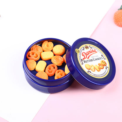 Set Accessori Cucina Miniatura 1 12 Scatola Latta Blu Per Casa Delle Bambole Decorazione Giocattolo Regalo