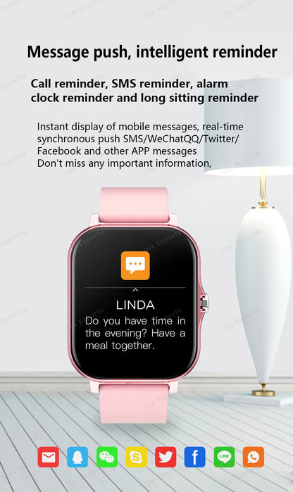 20226 Nuovo smartwatch da 1,83 pollici Notifiche di chiamata Monitoraggio del sonno Monitoraggio dell'attività Smart Watch compatibile con Android e iOS