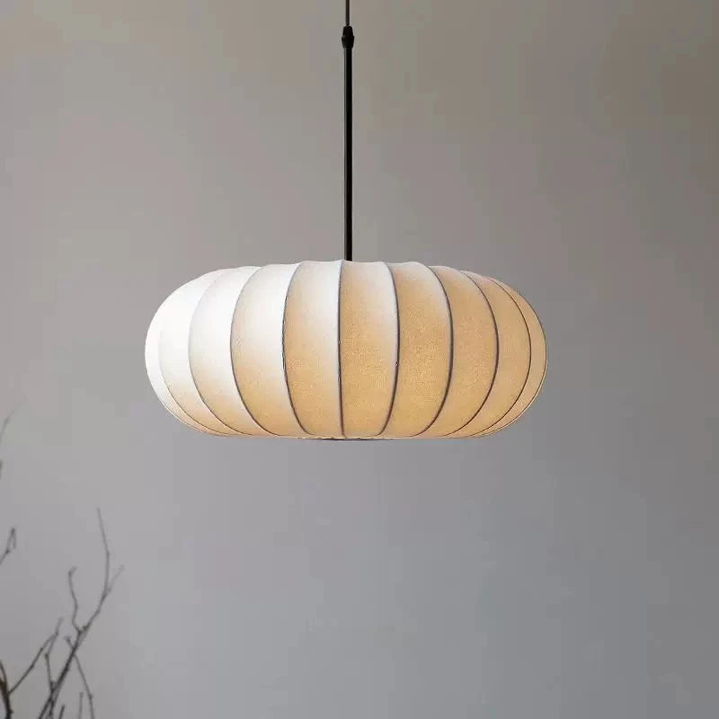 Lampadario Wabi Sabi Giapponese In Seta Bianca Per Ristorante Studio Soggiorno Cucina Moderno