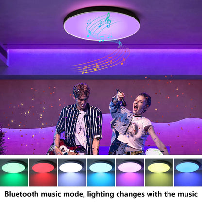 Plafoniera Led Dimmerabile con Controllo Remoto Rgb Bluetooth Tuya per Interni Alexa