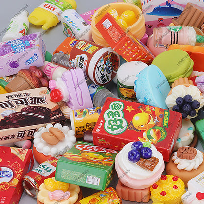 Negozio in miniatura mobili frigorifero congelatore scaffale bevanda fresca articoli alimentari giocattolo Mini artigianato casa delle bambole simulazione Scenario Display