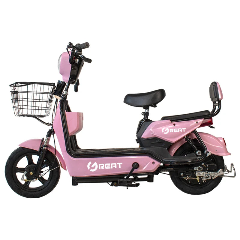 Bicicletta Elettrica Da Strada Certificata Ce Motore 350W Batteria 48V 12Ah Cambio Per Corse
