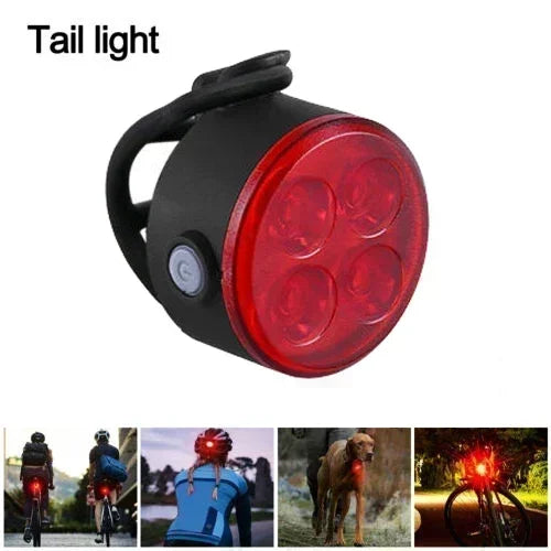 Set Luci Da Bicicletta Ricaricabili Frontale E Posteriore Impermeabili USB MTB Con Alta Luminosità