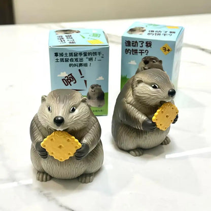 Giocattolo Marmotta Antistress Sonoro Da Scrivania, Divertente Gioco Da Ufficio E Casa
