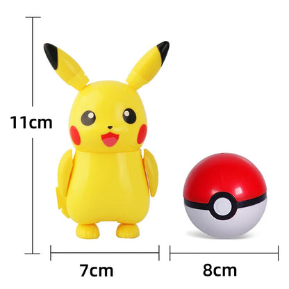 Pokemon Pokeball Figura Palla Pikachu Charizard Mewtwo Mew Eevee Gengar Lapras Blastoise Venusaur Gyarados Giocattolo Educativo Per Bambini