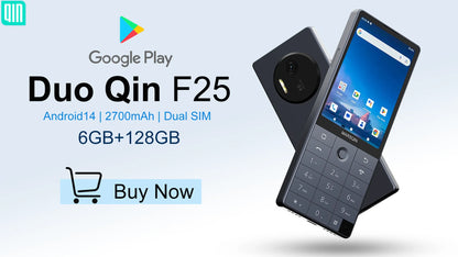 Qin F25 MTK8786 Non sbloccare Google Play Android 14 Schede SIM doppie 6 GB + 128 GB 2700 mAh WIFI Bluetooth Touch Schermo da 3,54 pollici