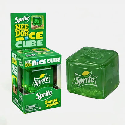 Dr Pepper x NeeDoh Nice Cube Squishy Toy Antistress, Cubo Morbido Antistress per Bambini e Adulti, Giocattolo Sensoriale per Alleviare l'Ansia