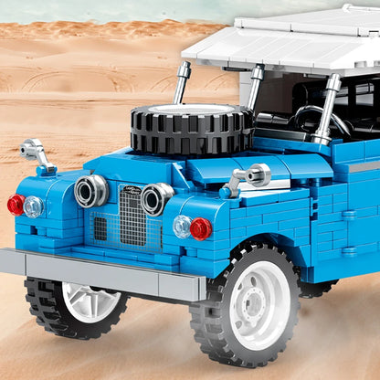 721 pezzi città retrò meccanica fuoristrada veicolo da costruzione Roadster auto da corsa  mattoni giocattoli per ragazzi regali per bambini