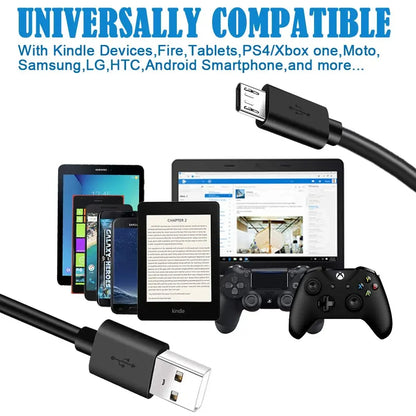 Cavo Micro USB 2A Ricarica Veloce e Dati ad Alta Velocità per Smartphone Android Xiaomi Samsung