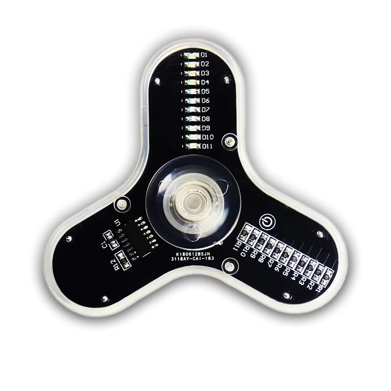 Kit Elettronico Fai Da Te Con Led E Gyro Per Circuiti Stampati Saldatura Facile E Componenti Inclusi