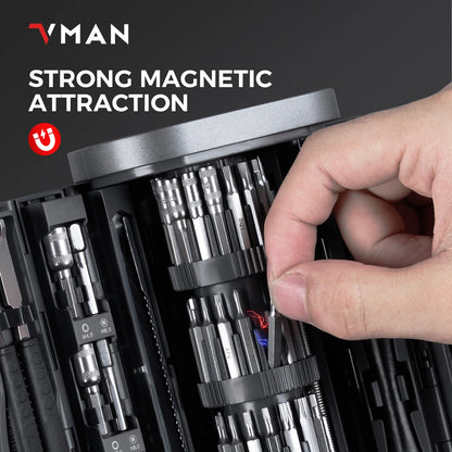 72in1 Mini Set di cacciaviti di precisione Punte magnetiche Kit di strumenti di riparazione manuale per iPhone PC Orologio Riparazione computer Apribottiglie regalo