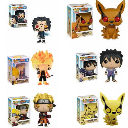 Funko Pop Naruto Uzumaki Sasuke Uchiha Con Kyuubi Figura Pvc 10 Cm Collezione Paese Del Fuoco Edizione
