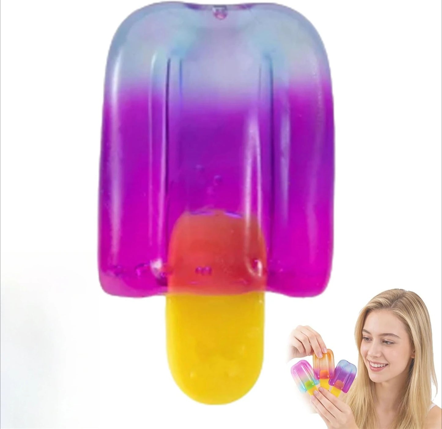 Squishy a Forma di Gelato: Giocattolo Antistress a Lenta Risalita, Decorazione Estetica per Dessert, Gadget per Feste, Novità