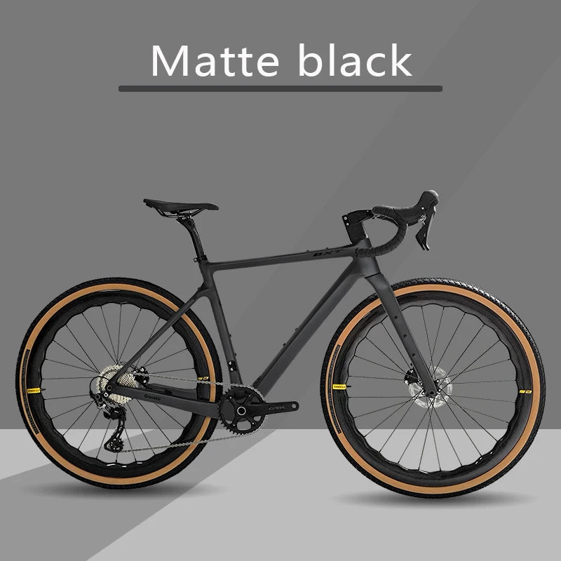 Bici Gravel In Fibra Di Carbonio 700C GRX 600 11 Velocità Con Ruote E Forcella In Carbonio