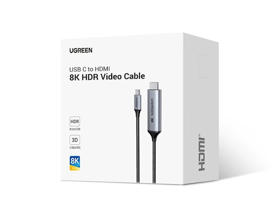 UGREEN Cavo USB C a 4K 8K compatibile HDMI 8K/60Hz 4K/120Hz per MacBook Pro iMac iPad Pro per Samsung Galaxy USB C a HDMI 2.1