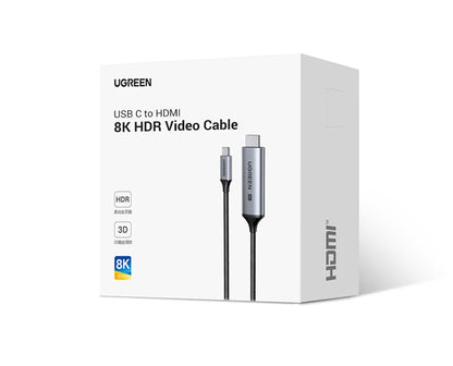 UGREEN Cavo USB C a 4K 8K compatibile HDMI 8K/60Hz 4K/120Hz per MacBook Pro iMac iPad Pro per Samsung Galaxy USB C a HDMI 2.1