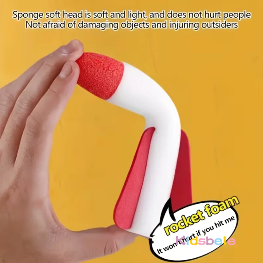 Giocattolo Lanciarazzi ad Aria Compressa con Pompa a Pedale, Set per Giochi all'Aperto per Bambini, Divertimento Sicuro a Propulsione d'Aria, Facile Utilizzo, Regalo Educativo STEM, Gioco a Pedale