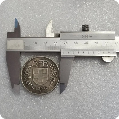 Monete D'Argento Svizzera 5 Franchi 1928 B Collezione Medaglie Regali Di Natale Esclusive