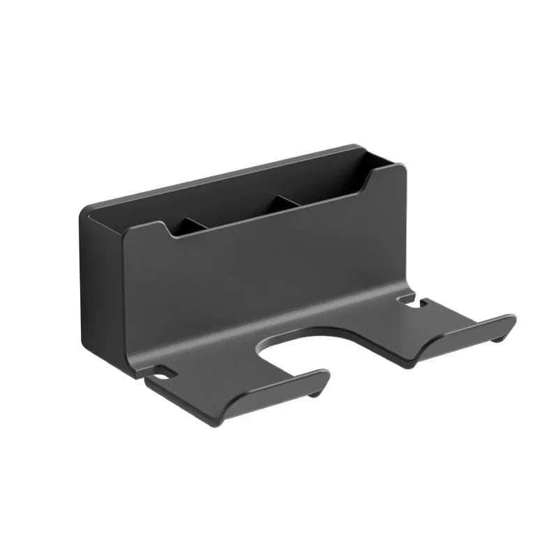 Porta Asciugacapelli A Parete Con Mensola In Plastica Per Bagno E Organizzazione Degli Accessori