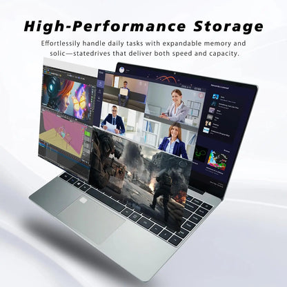 Laptop 15,6 Pollici Con 32 Gb Ram E 2 Tb SSD Windows 11 Impronta Digitale Tastiera Retroilluminata