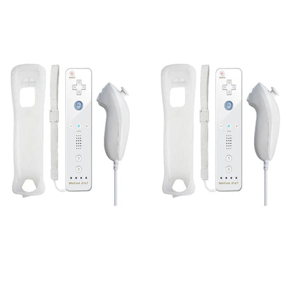 Set controller 2 in 1 per Nintendo Wii Joystick Motion Plus opzionale Gamepad remoto wireless con custodia in silicone Videogioco