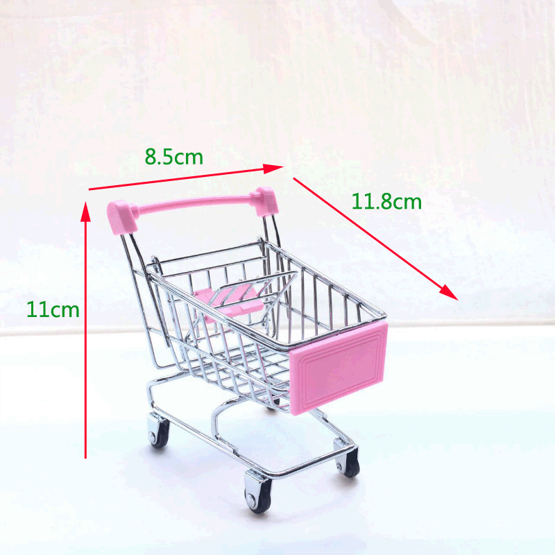 Carrello Della Spesa In Miniatura Per Scrivania Decorazione Casa Gioco Per Bambini