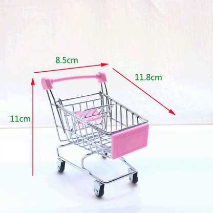 Carrello Della Spesa In Miniatura Per Scrivania Decorazione Casa Gioco Per Bambini