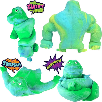 Squishy Scimmia Giocattolo Elastico Colla Riempito di Gomma Gorilla Elastico Estensibile Autismo Decompressione Giocattolo Adulti Bambini Regalo