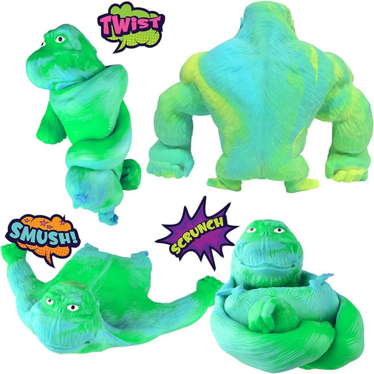 Squishy Scimmia Giocattolo Elastico Colla Riempito di Gomma Gorilla Elastico Estensibile Autismo Decompressione Giocattolo Adulti Bambini Regalo