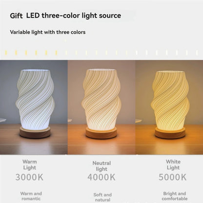 Lampada Da Scrivania Moderna 3D Stampata Con Luce Notturna Dimmerabile USB Per Camera Da Letto e Soggiorno