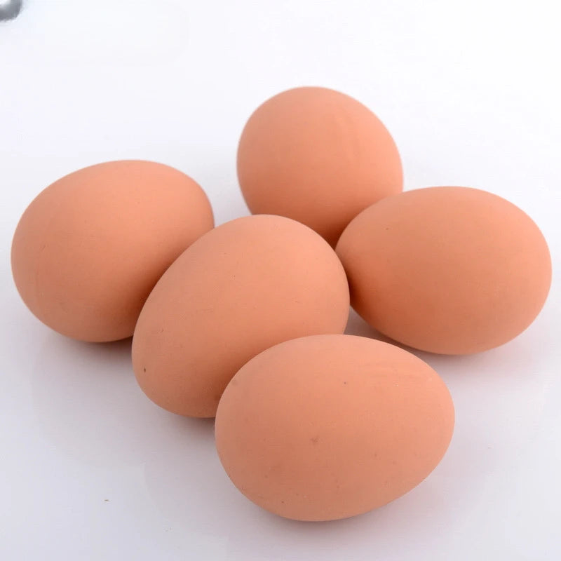 Uova Rimbalzanti Realistiche In Gomma Per Animali Domestici Gioco Da Fattoria Modello Nidificante Pollo Gallina