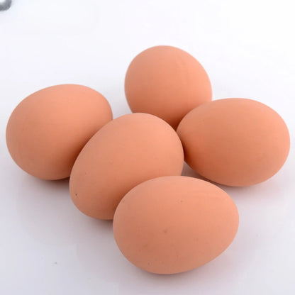 Uova Rimbalzanti Realistiche In Gomma Per Animali Domestici Gioco Da Fattoria Modello Nidificante Pollo Gallina