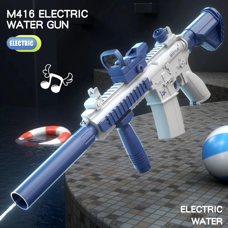 Pistola Ad Acqua Elettrica Automatica Modello M416 Per Giochi Esterni Spiaggia Estivo