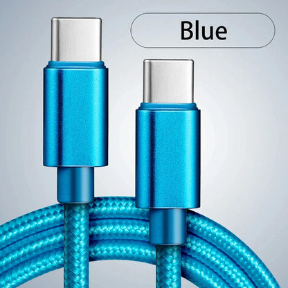 Cavo di ricarica rapida 60W da USB-C a USB-C 1M 2M 3M, cavo dati PD per iPhone 15 16 17 Pro Max, Xiaomi, Samsung, Huawei