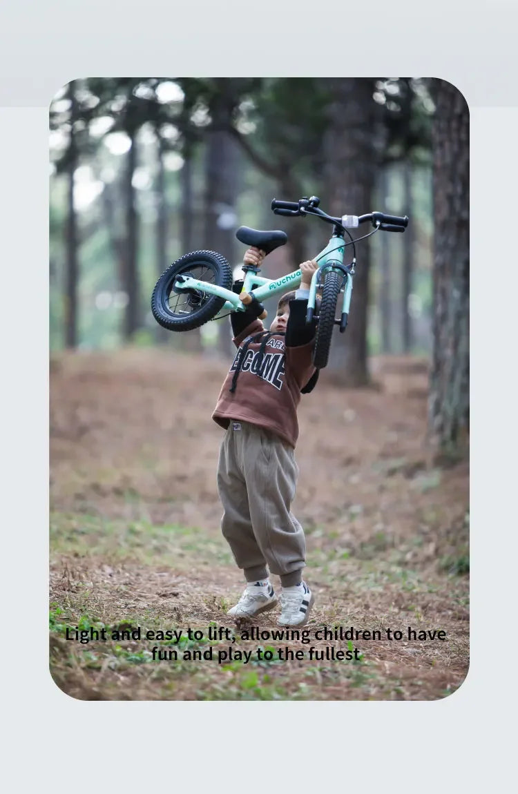 Bici Equilibrio Bambini 2 In 1 Età 2 6 Anni Telaio Alluminio Ruote Da 12 Pollici
