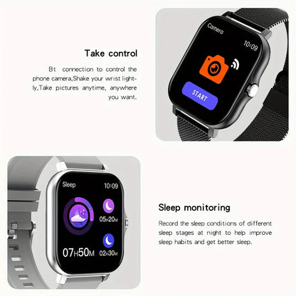 Smartwatch Da 1,83 Pollici Con Touchscreen Completo Per Fitness E Chiamate Bluetooth
