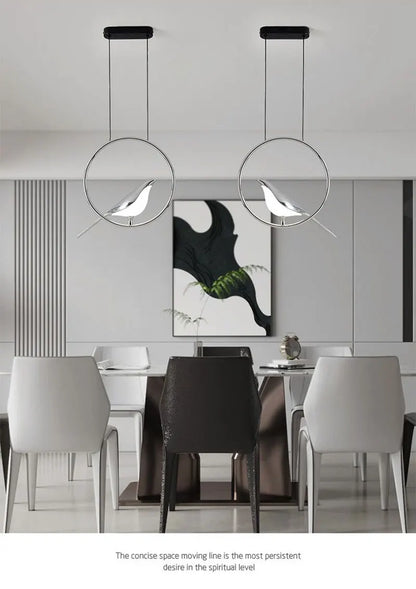 Lampada Sospensione Led Argento Dorato Interni Design Moderno Per Letto e Soggiorno Alimentazione AC 85 265 Volt