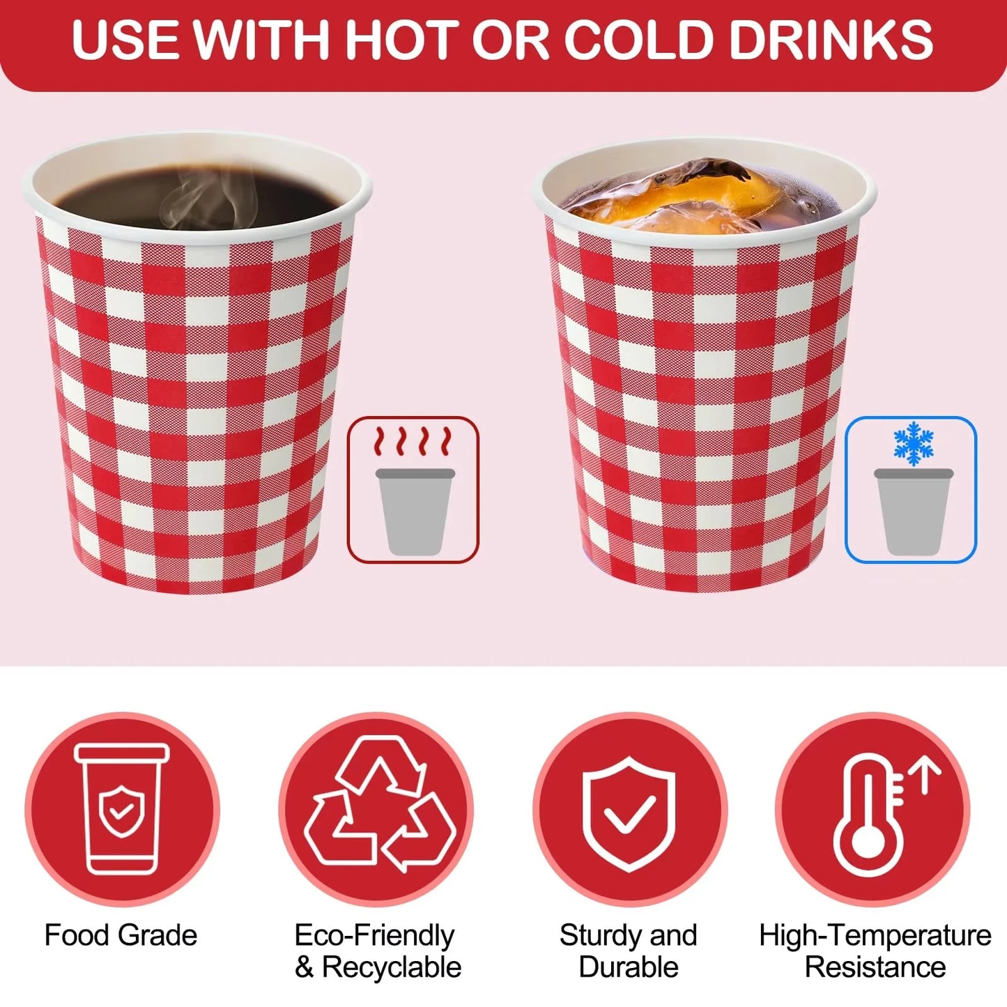 30 Tazze Da Caffè Monouso Da 8 Oz A Doppia Parete In Cartone Ondulato Con Coperchio